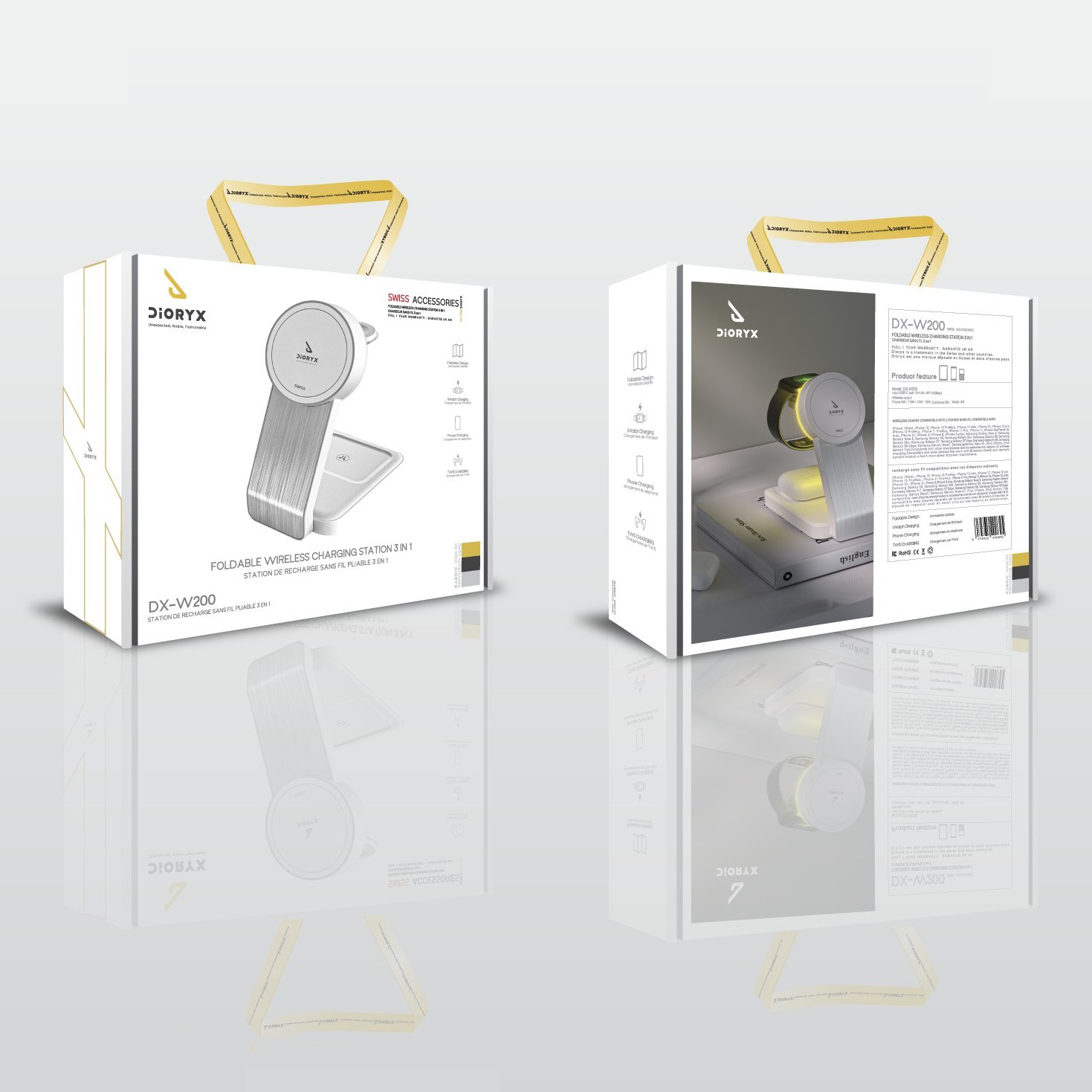 شارژر وایرلس 3 کاره DIORYX مدل DX-W200